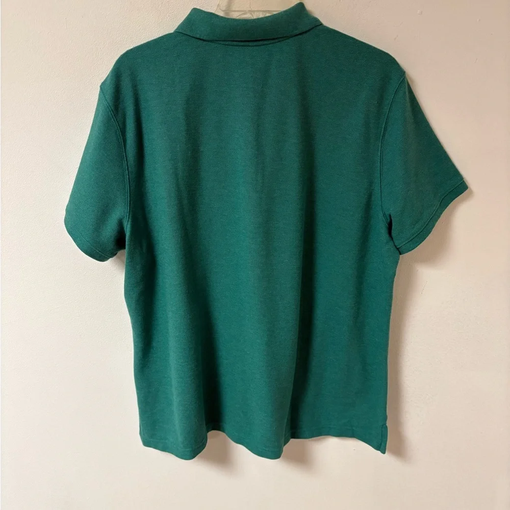 L.L. Bean Womens Teal Polo Shirt Short Sleeve XL NWT - Picture 2 of 12